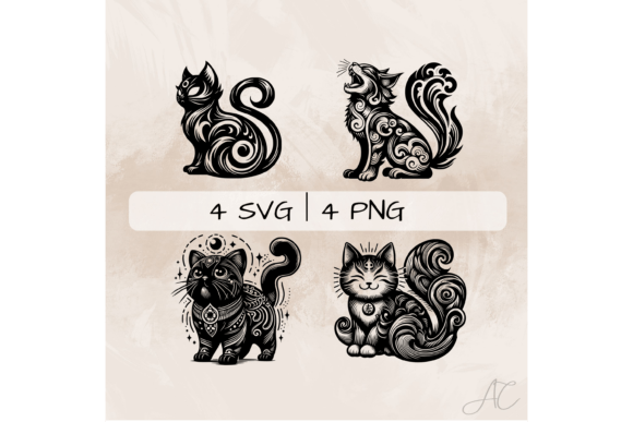 Bakeneko SVG Bundle for Embroidery Projects