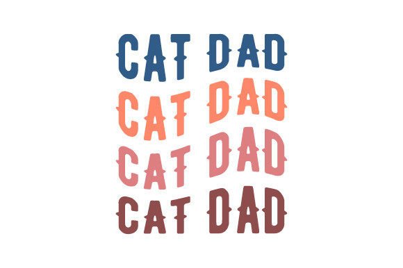 CAT DAD Wavy Text Embroidery Design Review