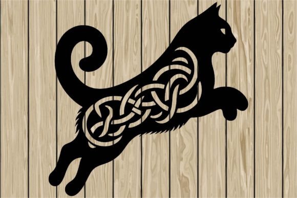 Cat Jumping Celtic Stencil SVG Review
