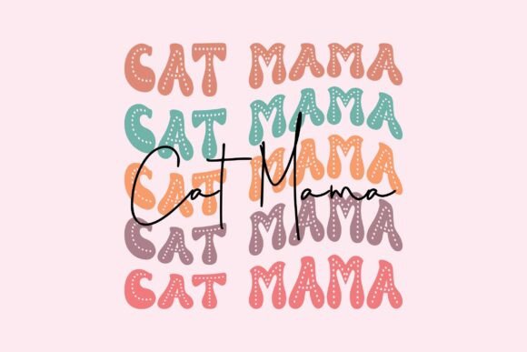 Cat Mama Retro Wavy SVG Sublimation Review
