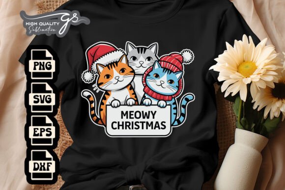 Cat Meowy Christmas Happy New Year SVG Review