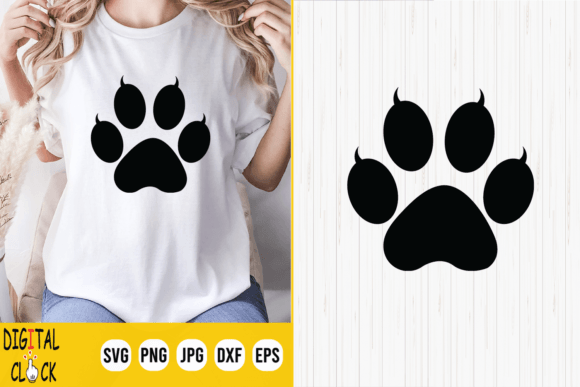 Cat Paw Print Design SVG File Review