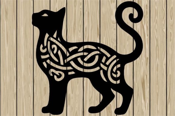 Cat Standing Celtic Stencil SVG Review