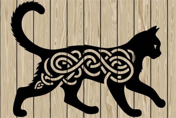 Cat Walking Celtic Stencil SVG Review