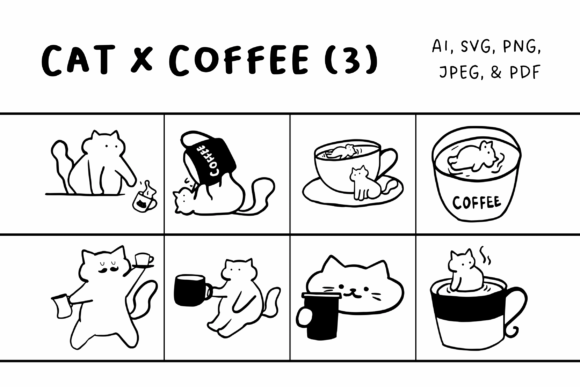 Cat X Coffee Illustrations Set Review