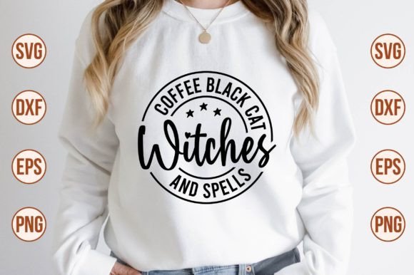 Coffee Black Cat Witches and Spells SVG Review