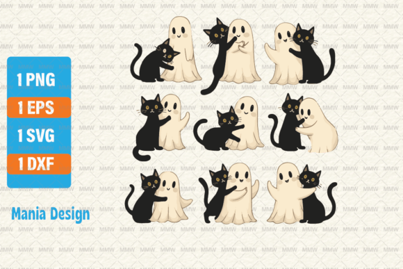 Ghost Cat PNG Halloween Retro SVG Review