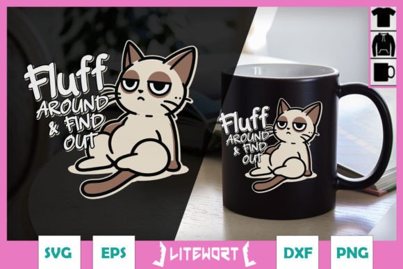 Grumpy Cat Fluff Around Find Out SVG Review