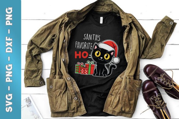 Holiday Cat Santa's Favorite Ho SVG Review