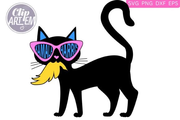 Kamala Harris Cat Eating Trump Hair SVG Review