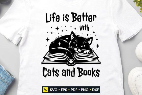 Life is Better with Cats and Books SVG Review