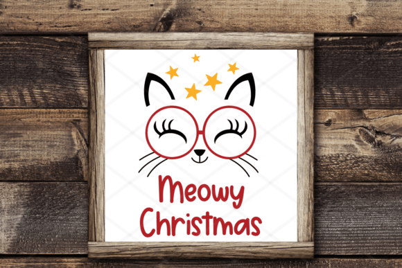 Meowy Christmas Cat Stars and Glasses Embroidery Review