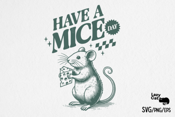 Retro Funny Sarcastic Animal Mouse SVG Review