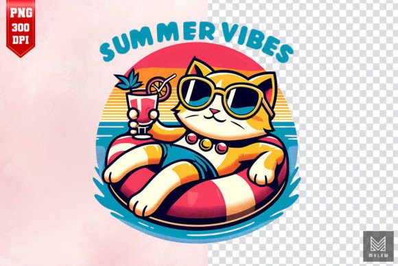 Retro Summer Cat Embroidery Design Review